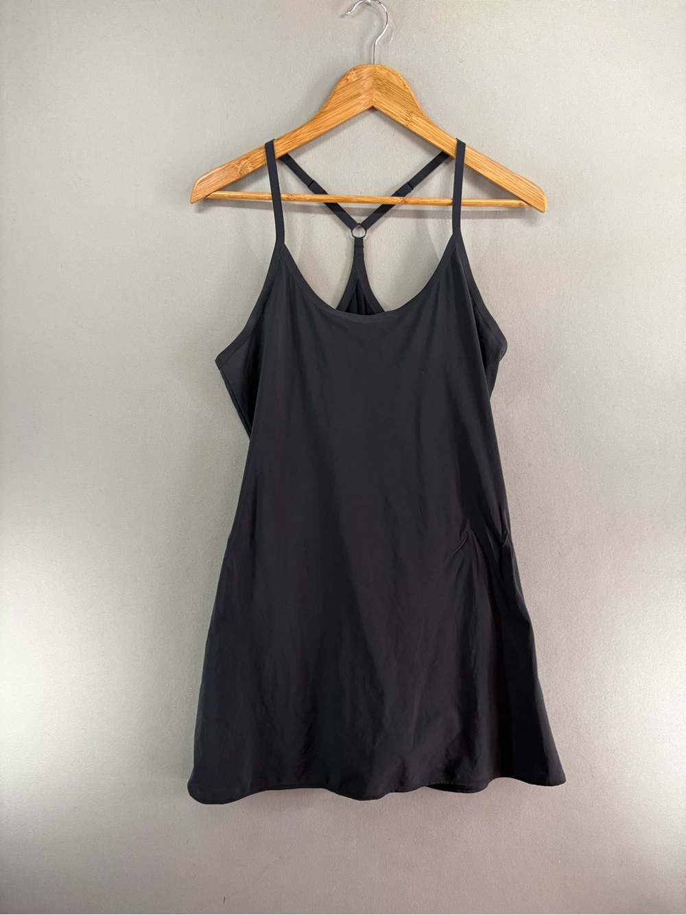 Outdoor Voices Exercise Dress Women Black Medium Built-In-Shorts